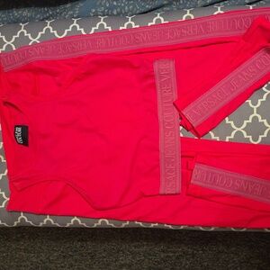 Versace Jeans Couture Pink Top and Pants Set (Athletic) 2pc SET